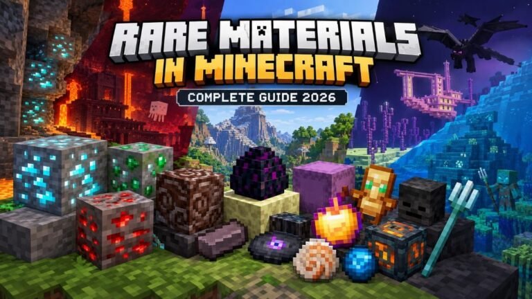 Rare Materials in Minecraft Complete Guide (2026)